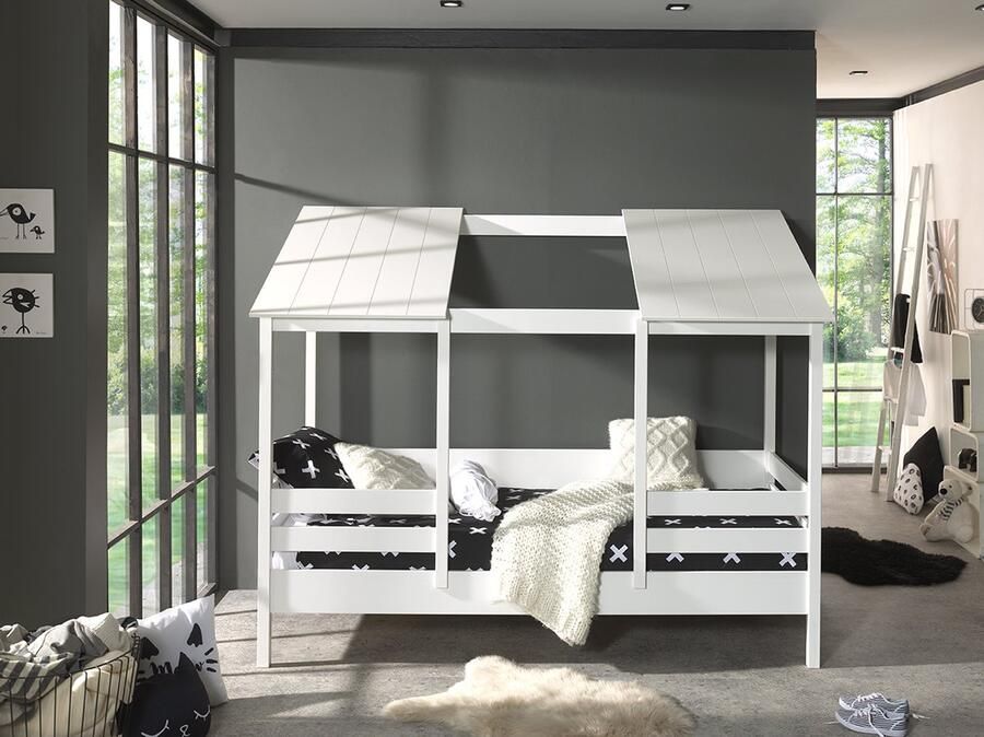 LUCEVI Housebed 09 Huisbed 90x200cm Wit