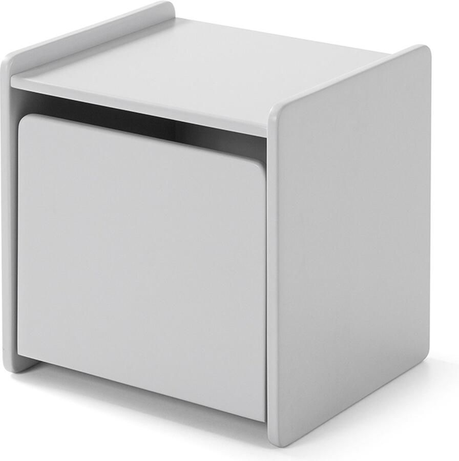 Lucevi Kiddy Kindernachtkastje- Hout Grijs 40x36x41cm