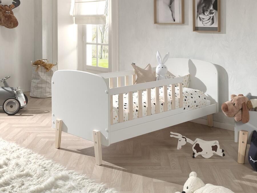 LUCEVI Kiddy Peuter Bed Hout Wit 148.2x77x68cm