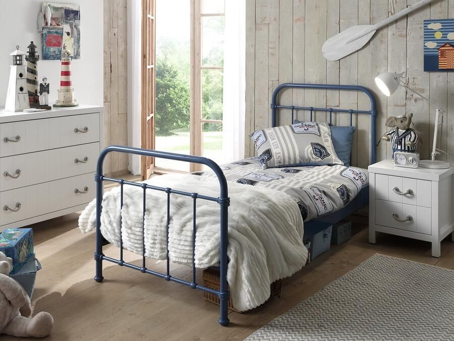 LUCEVI New York Bed 90x200cm Blauw