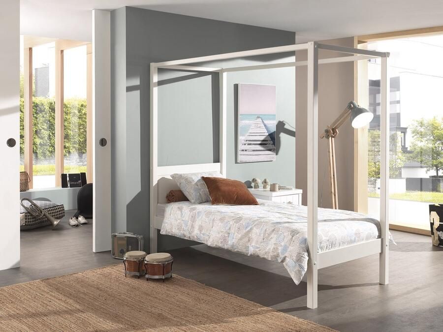 LUCEVI Pino Hemelbed 90x200cm Wit