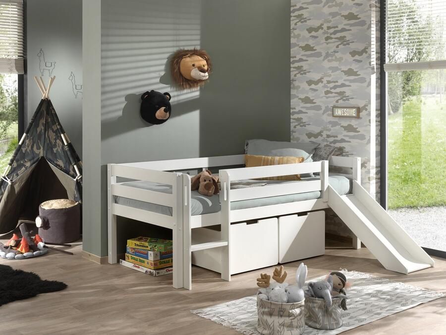 LUCEVI Pino set van 2 Lades voor halfhoogslaper Wit