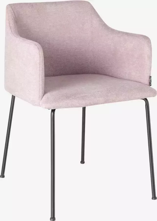Lucy's Living Lucy s Living Luxe Eetkamerstoel DAME Roze – ø 53x52.5x76 cm – hotel chique binnen – meubilair – meubels – stoelen – wonen – interieur