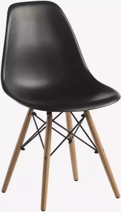Lucy's Living Lucy s Living Luxe Eetkamerstoel KLAP Zwart – ø 40x46x83 cm – hotel chique binnen – meubilair – meubels – stoelen – wonen – interieur