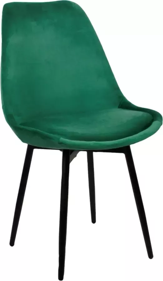 Lucy's Living Lucy s Living Luxe Eetkamerstoel LEAF Groen – ø 47x52.5x87 cm – hotel chique binnen – meubilair – meubels – stoelen – wonen – interieur
