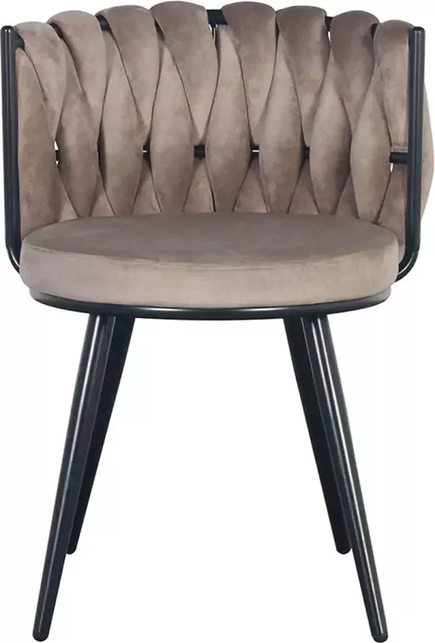 Lucy's Living Lucy s Living Luxe Eetkamerstoel MOON Wit – ø 53x56x70 cm – hotel chique binnen – meubilair – meubels – stoelen – wonen – interieur