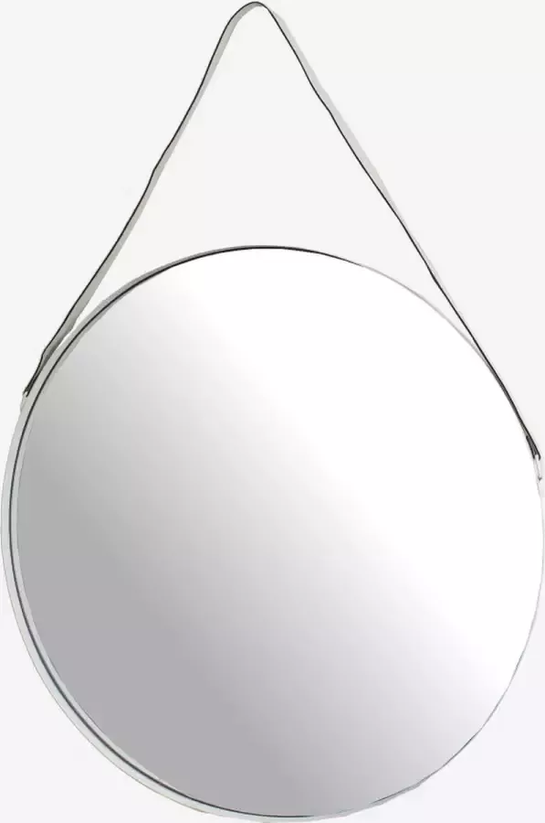 Lucy's Living Lucy s Living Luxe Spiegel HANG Wit – ø 4x77x77 cm – hotel chique binnen – stoelen – wonen – interieur – woonaccessoires – decoratie