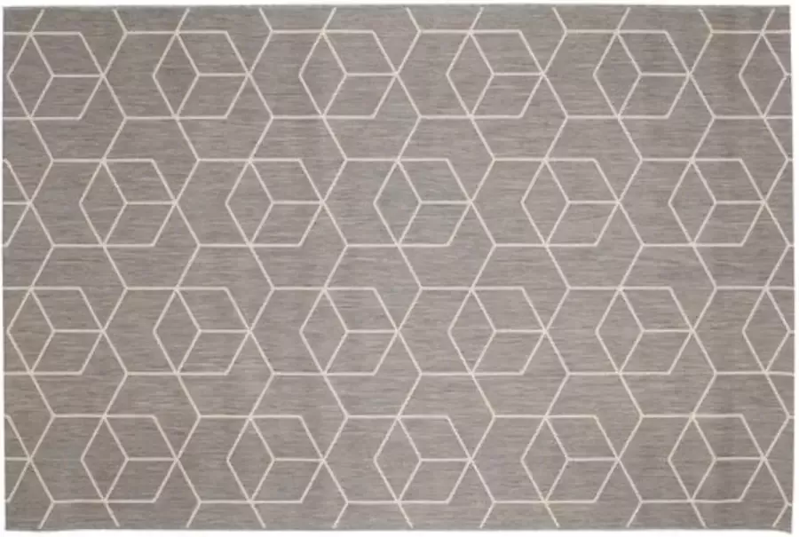 Lucy's Living Lucy s Living Luxe vloerkleed BALSI Grijs Wit– 160 x 230 cm – woonkamer – slaapkamer – kinderkamer – vloerbedekking – wonen – voor binnen en buiten