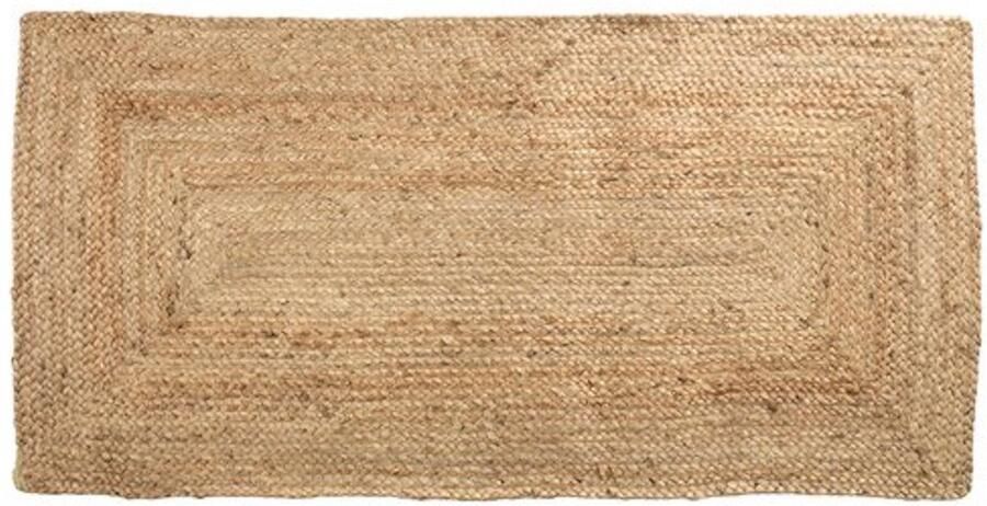 Lucy's Living Lucy s Living Luxe vloerkleed JUTE Naturel– 70 x 140 cm – woonkamer – slaapkamer – kinderkamer – vloerbedekking – wonen – voor binnen en buiten