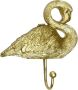 Lucy's Living Wandhaak Flamingo zwart 15 x 14 cm woonaccessoires decoratie halaccessoires - Thumbnail 1