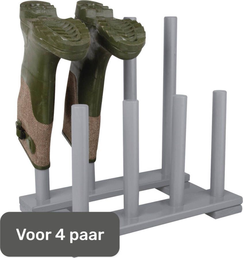 Luft Laarzenrek Voor 4 paar Schoenen Bank Hout Deur Organizer Opbergsysteem
