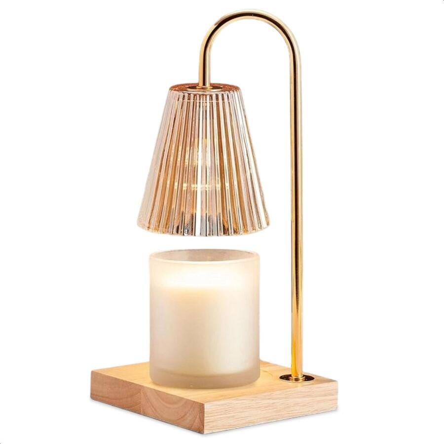 Luft Kaars verwarmer Tafellamp Geurbrander Oliebrander Candle Warmer Lamp Kaars Verwarmer Wax Warmer Sfeerlamp Goud