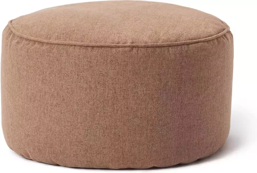 Lumaland Comfort Line Indoor Poef Beanbag Hocker Stool 45cm x 25cm Bruin