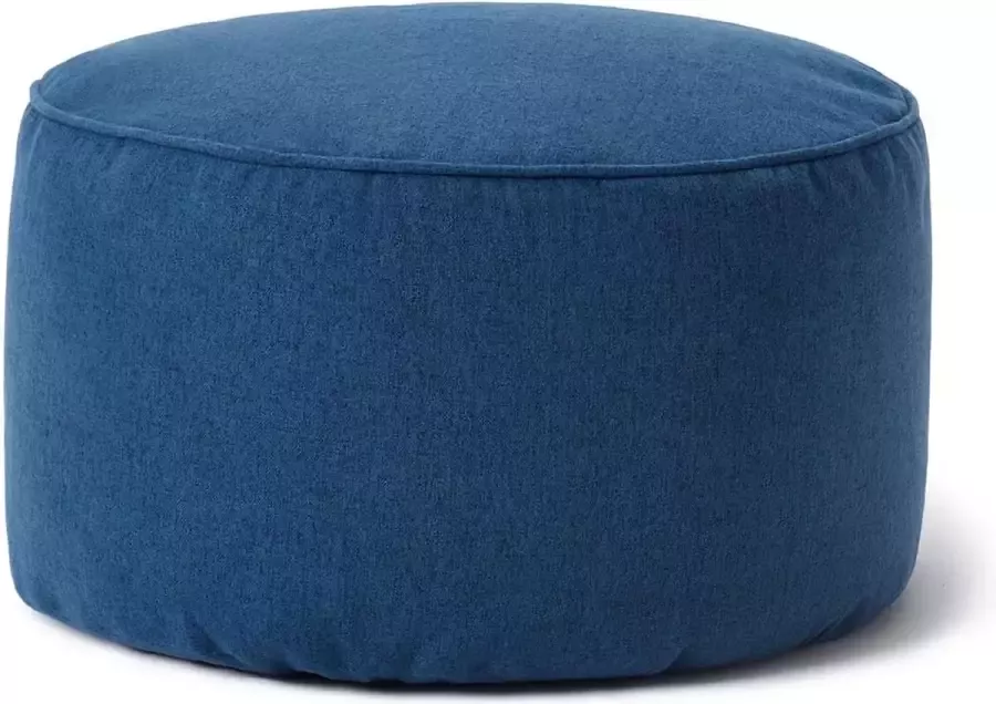 Lumaland Comfort Line Indoor Poef Beanbag Hocker Stool 45cm x 25cm Donkerblauw
