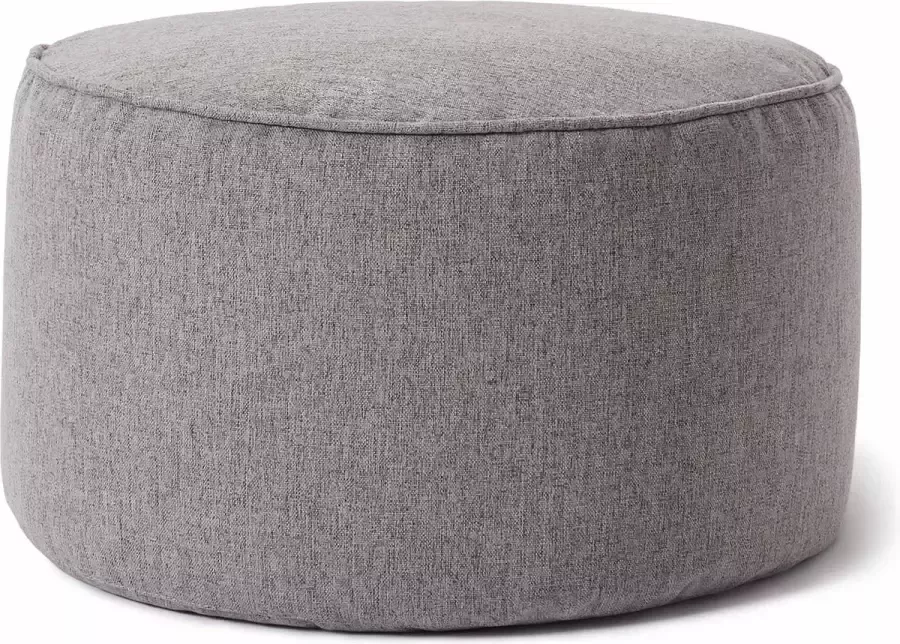 Lumaland Comfort Line Indoor Poef Beanbag Hocker Stool 45cm x 25cm Lichtgrijs
