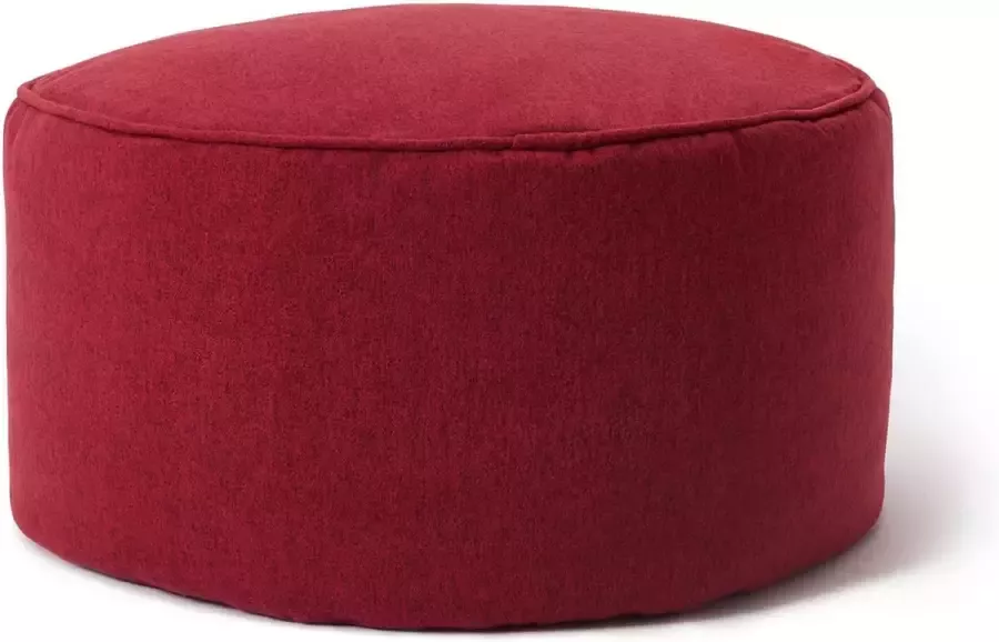 Lumaland Comfort Line Indoor Poef Beanbag Hocker Stool 45cm x 25cm Rood