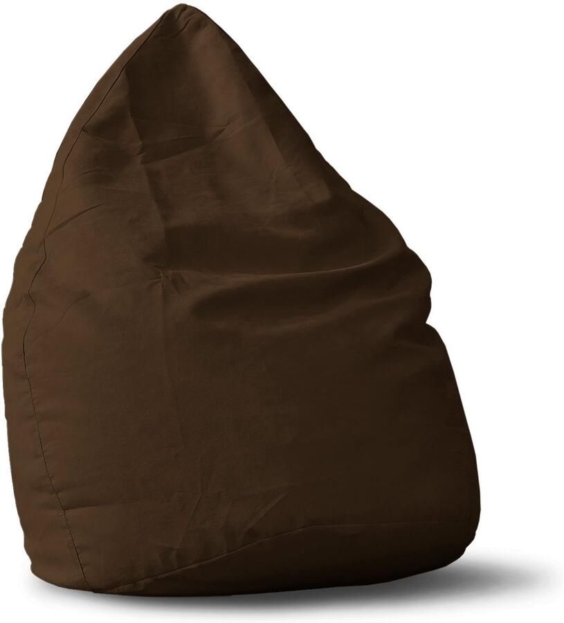Lumaland Luxe XL zitzak Stijlvolle beanbag 120L vulling 100% Polyester Verkrijgbaar in verschillende kleuren Bruin - Foto 2