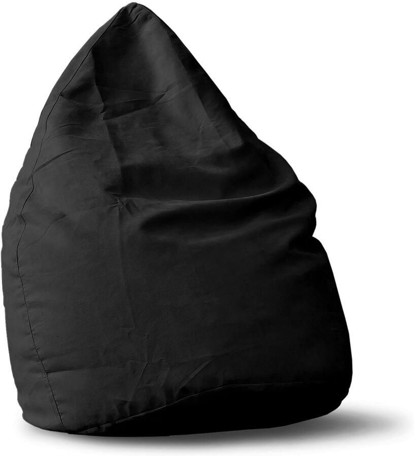 Lumaland Luxe XL zitzak Stijlvolle beanbag 120L vulling 100% Polyester Verkrijgbaar in verschillende kleuren Zwart - Foto 2