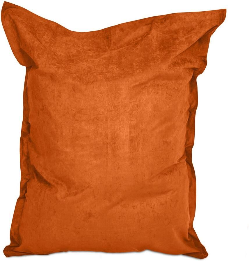 Lumaland Luxe XXL zitzak Beanbag van microvelours Indoor 380 Liter 140 x 180 cm Orange - Foto 2