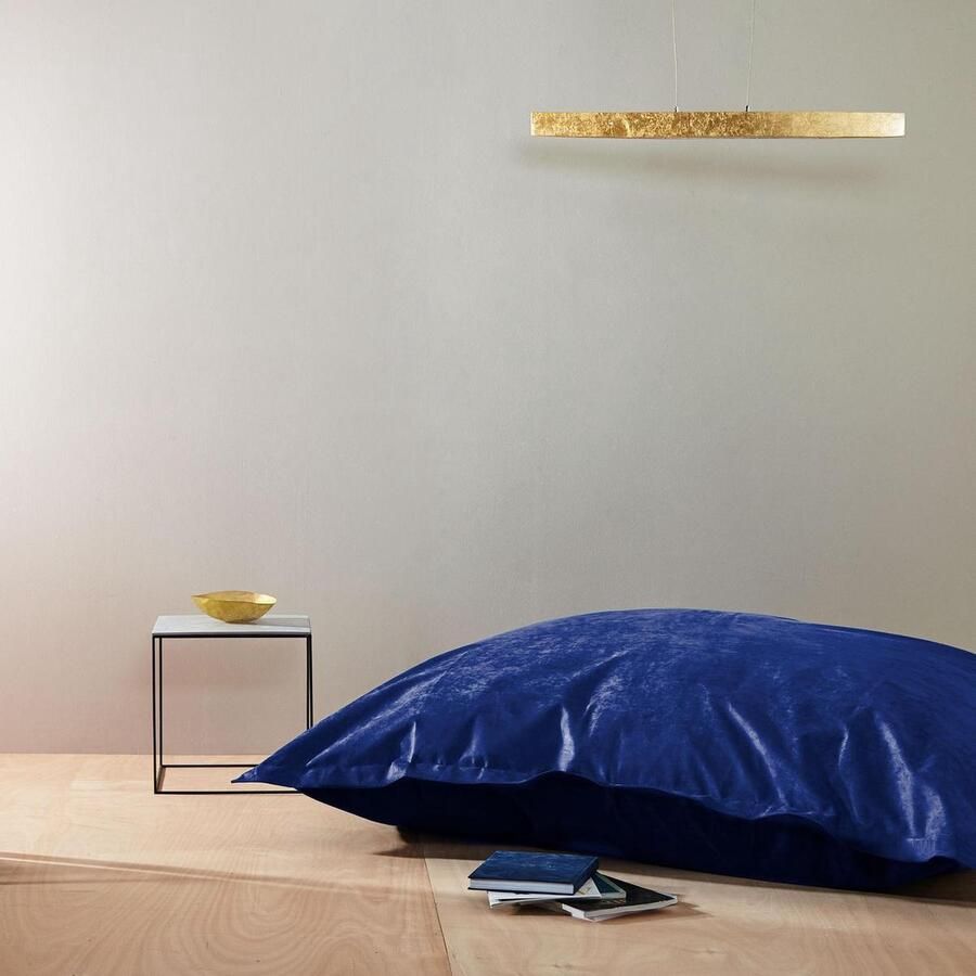 Lumaland Luxe XXL zitzak Beanbag van microvelours Indoor 380 Liter 140 x 180 cm Royal Blue