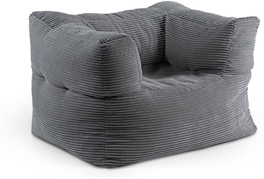 Lumaland Modulaire Fauteuil – Corduroy Zitzak met Zachte Structuur Comfortabele Beanbag voor Woonkamer & Slaapkamer – 96×72×70 cm