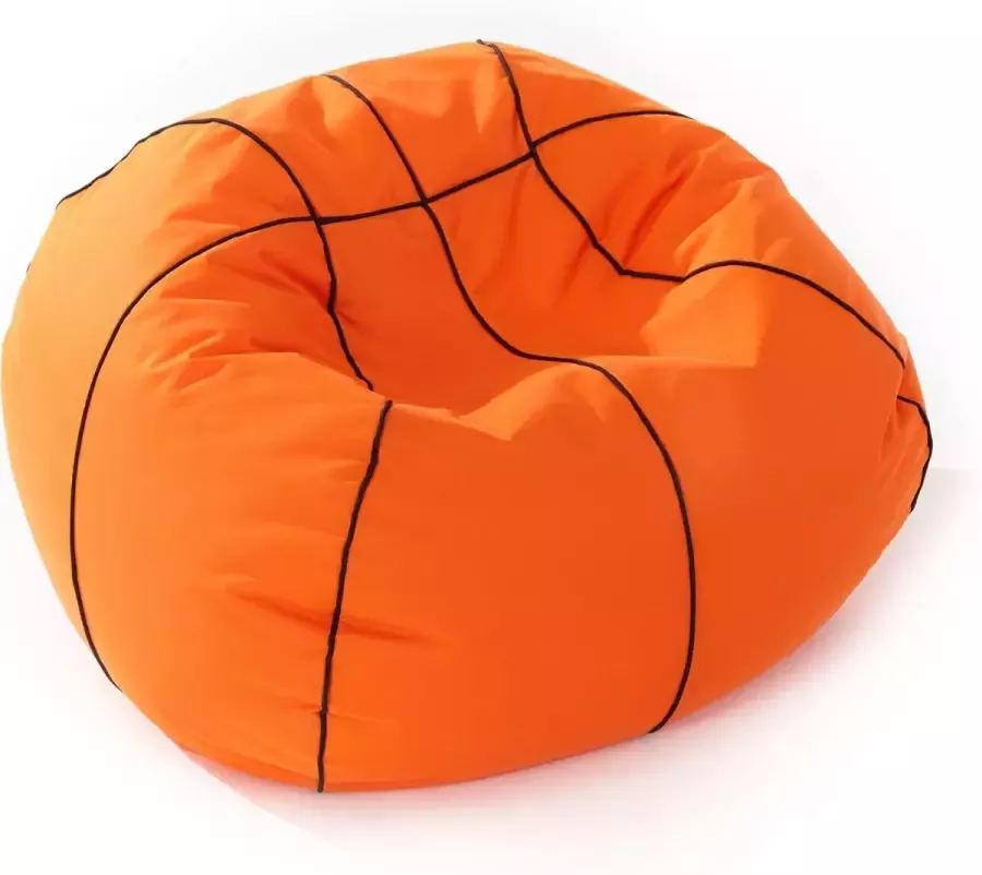 Lumaland Luxe basketbal zitzak hoogwaardig basketbal zitkussen uit de comfortlijn 170 Liter Diameter 70 cm SMALL