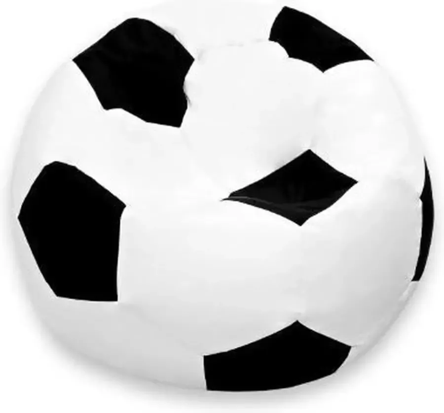 Lumaland Luxe voetbal zitzak hoogwaardig voetbal zitkussen uit de comfortlijn 170 Liter Diameter 90 cm SMALL