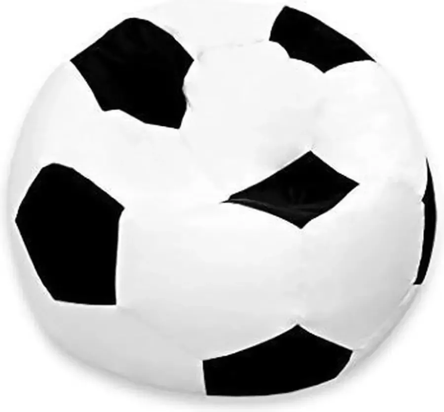 Lumaland Luxe voetbal zitzak hoogwaardig voetbal zitkussen uit de comfortlijn 300 Liter Diameter 110 cm LARGE