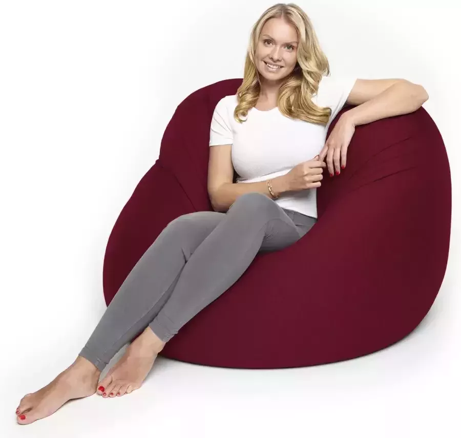 Lumaland Zitzak Flexi Comfort Beanbag Verschillende maten 155 x 100 cm LARGE Rood