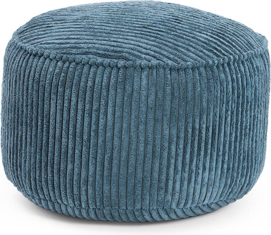 Lumaland Zitzak Poef Koord Marineblauw