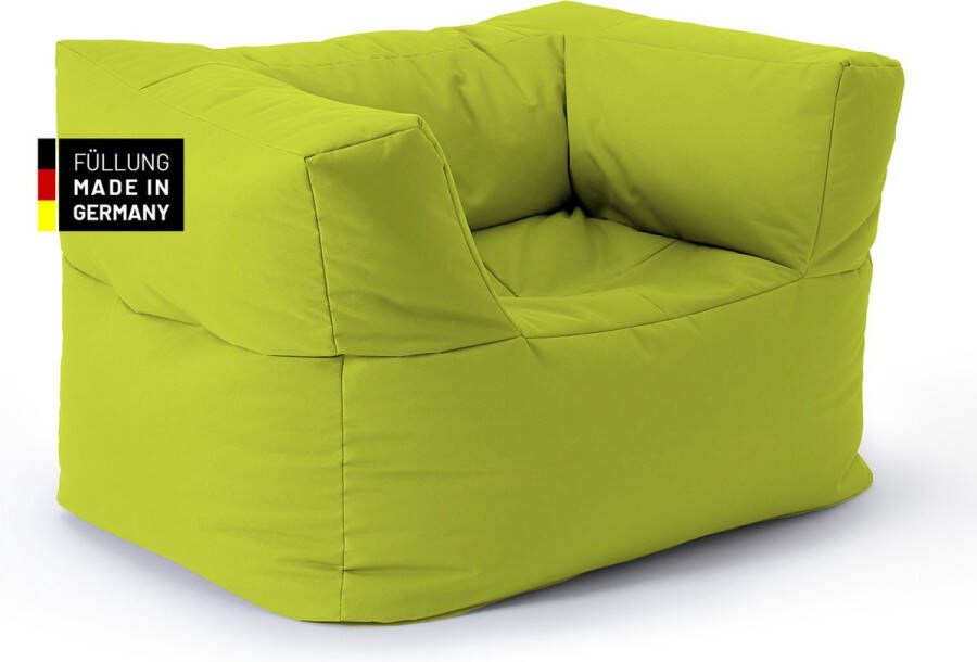 Lumaland zitzak sofa fauteuil Kan worden gecombineerd met het modulaire systeem 400 L Appelgroen