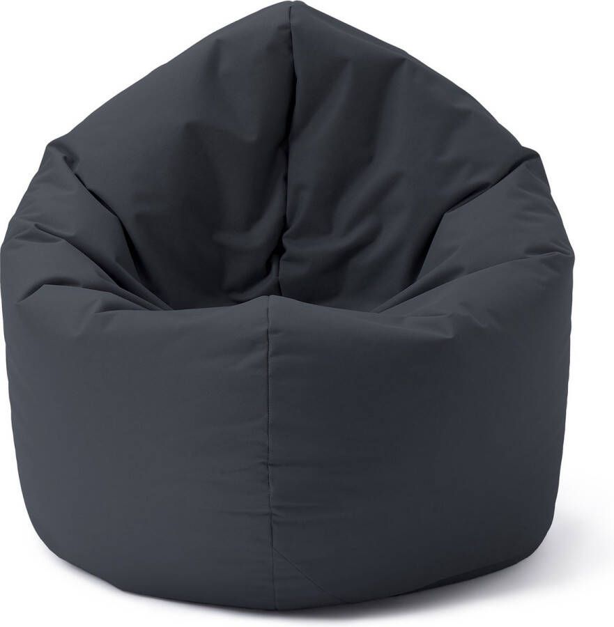 Lumaland zitzak Drops: ronde zitzak (300 L) met 2-in-1-functie voor comfortabel zitten en liggen De dubbele agent voor relaxmomenten in en buiten I Met aanpasbare EPS-vulling Ø 120 x 75 cm