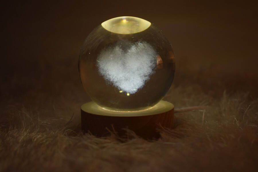 Lumina Moederdag Tip! Spacelamp Hartje Tafellamp Nachtlamp LED Decoratie- Retro Industrieel cadeau