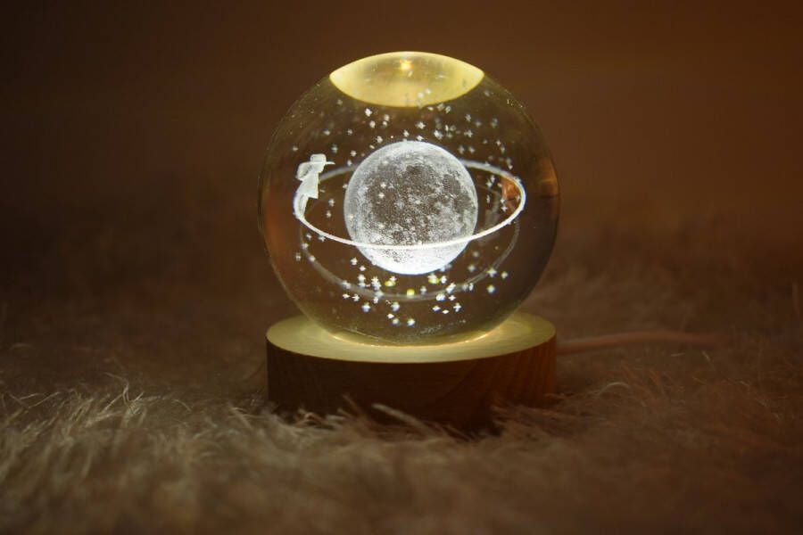 Lumina Spacelamp- decoratieve lamp Moon Tafellamp Nachtlamp LED Retro Industrieel Sinterklaas-cadeautip!