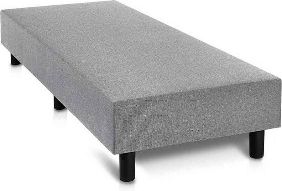 Luna Boxspring Eenpersoons bed 110x190 cm Zonder Matras zonder Hoofdbord Grijs