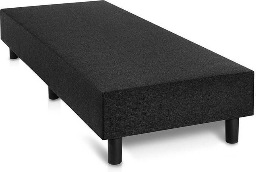 Luna Boxspring Eenpersoons bed 140x190 cm Zonder Matras zonder Hoofdbord Zwart