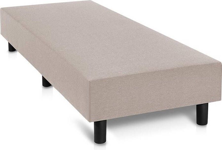 Luna Boxspring Eenpersoons bed 180x220 cm Zonder Matras zonder Hoofdbord Beige