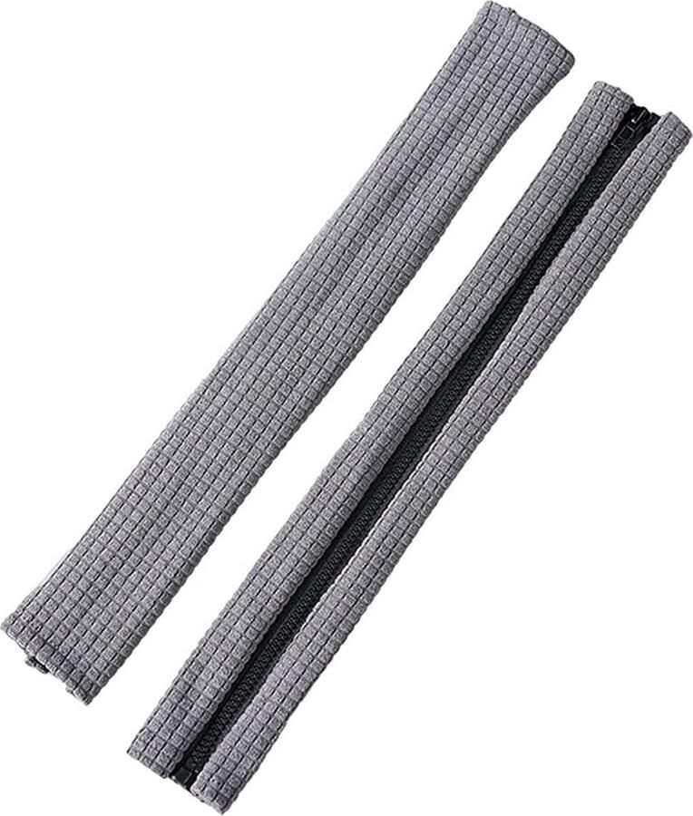 Goodivery Comfortabele en Beschermende Armleuninghoezen voor Bureaustoelen Set van 2 Donkergrijs