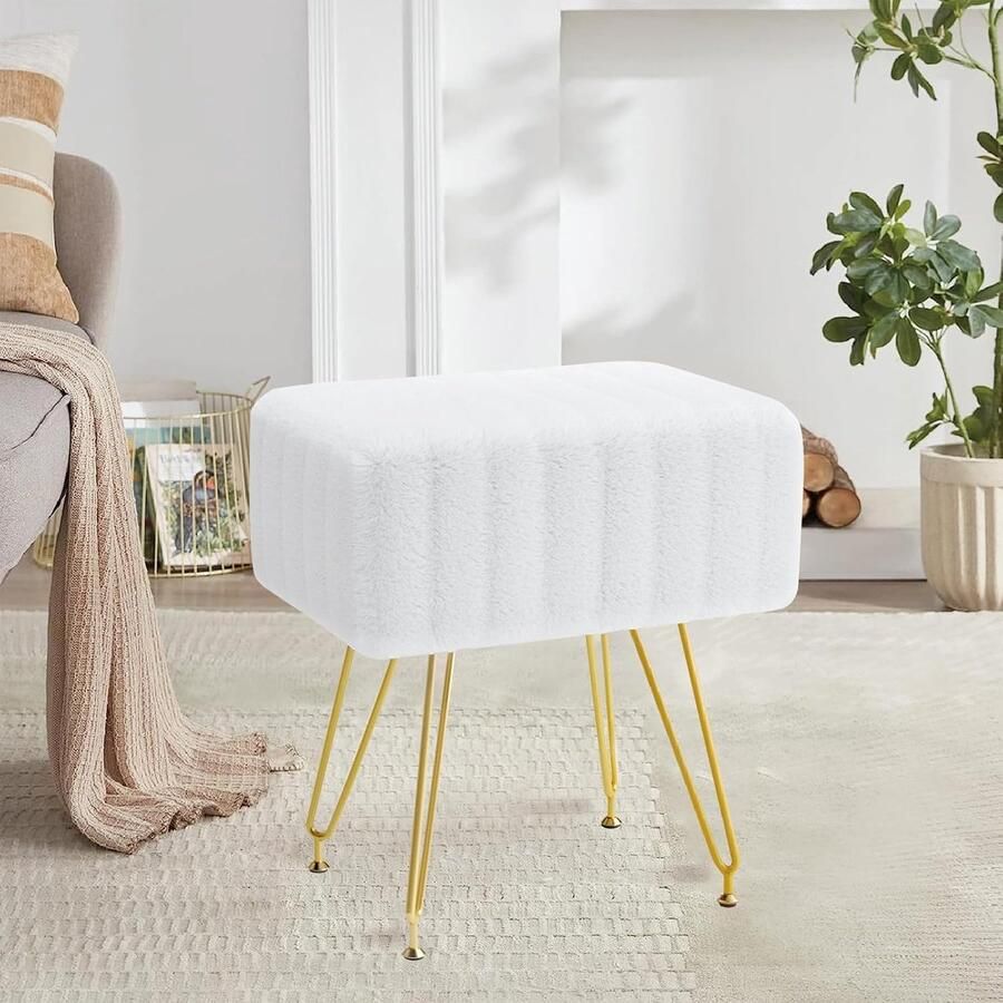 Luvetrex Elegante Make-up Kruk met Comfortabele Hoog Elastische Spons en Stabiele Constructie