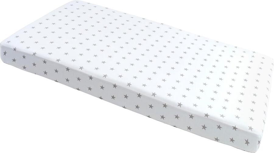 Luvetrex Hoogwaardig Kinderhoeslaken 60 x 120 cm van 100% Katoen voor Ledikantje met Sterrenontwerp