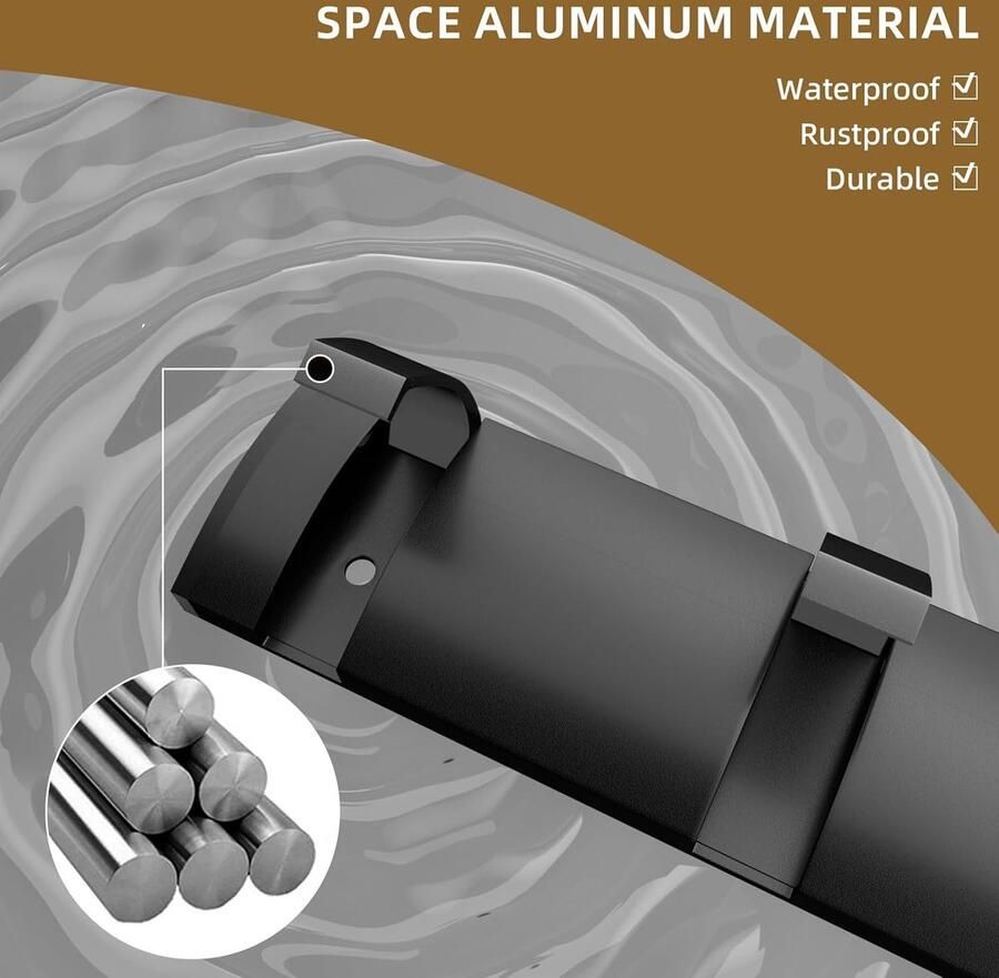 Luvetrex Opvouwbare Zwarte Kapstok met Vier Moderne Haken voor Badkamer Hal Slaapkamer en Woonkamer