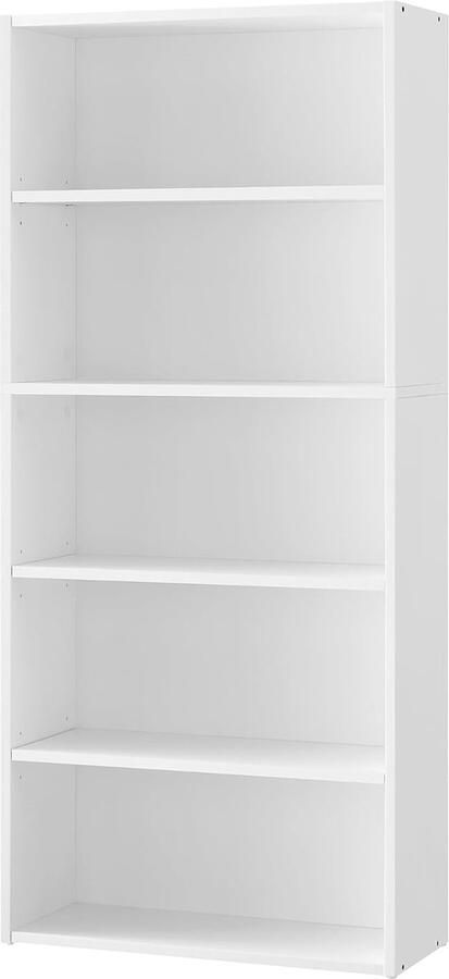 Luvetrex Ruime en Flexibele Boekenkast met Vijf Niveaus voor Woonkamer Kantoor of Slaapkamer