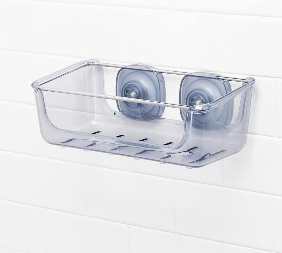 Luvetrex Ruime Opbergmand met Sterke Zuignap Bevestiging voor Douche en Badkamer