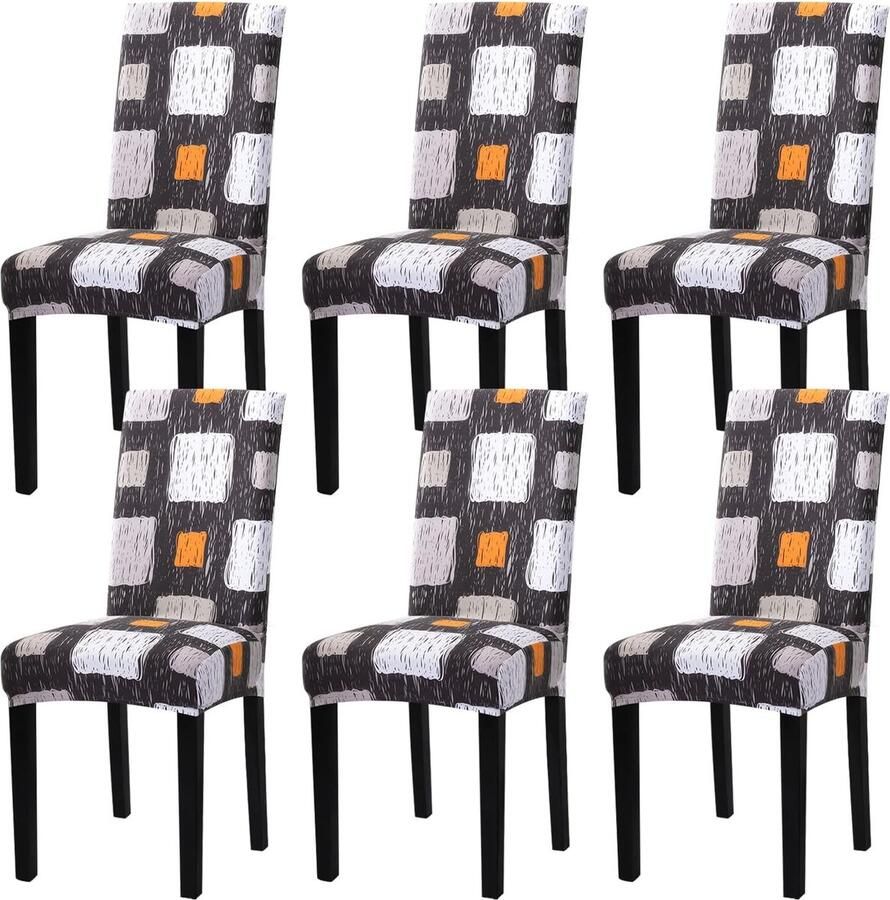 Luvetrex Set van 6 Stretchbare Stoelhoezen voor Hotel Restaurant Huis Feest Bruiloft