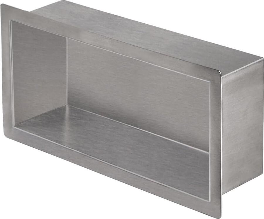 Goodivery Stijlvolle en Functionele Roestvrijstalen Wandplank voor Badkamer en Keuken