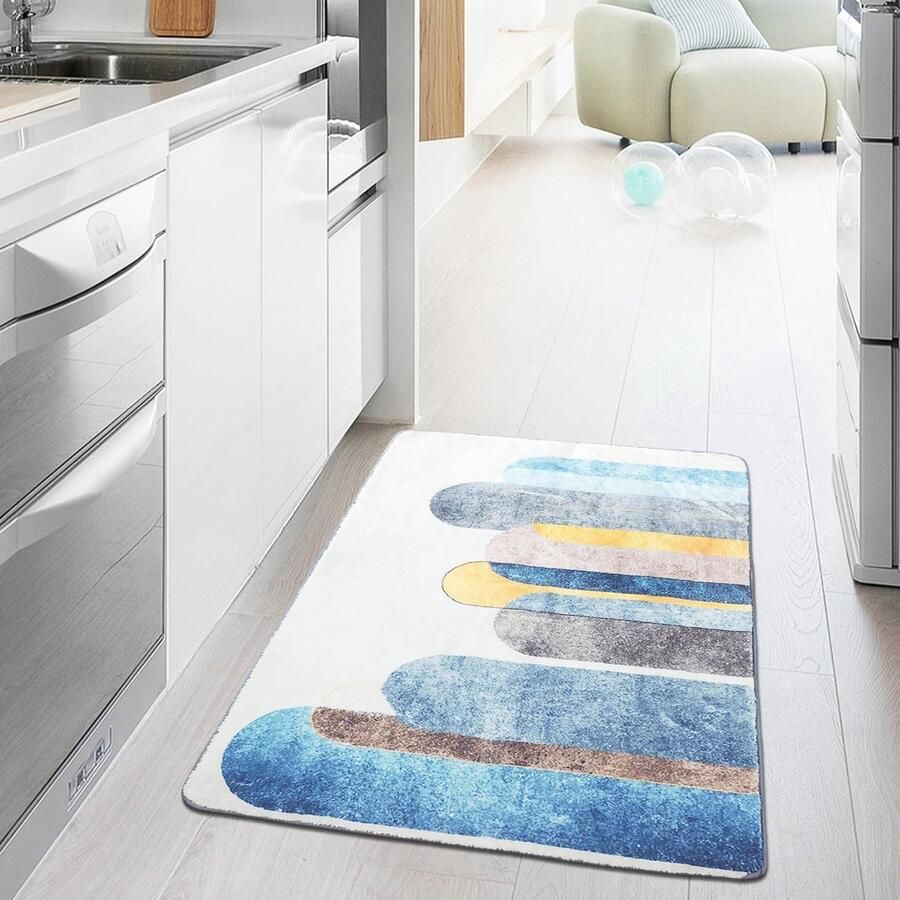 Luvetrex Stijlvolle en Wasbare Vloerkleed voor Keuken en Slaapkamer met Antislip Ontwerp