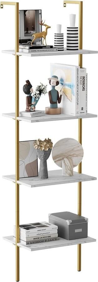 Luvetrex Stijlvolle Industriële Wandrek met 4 Niveau's voor Ruimtes