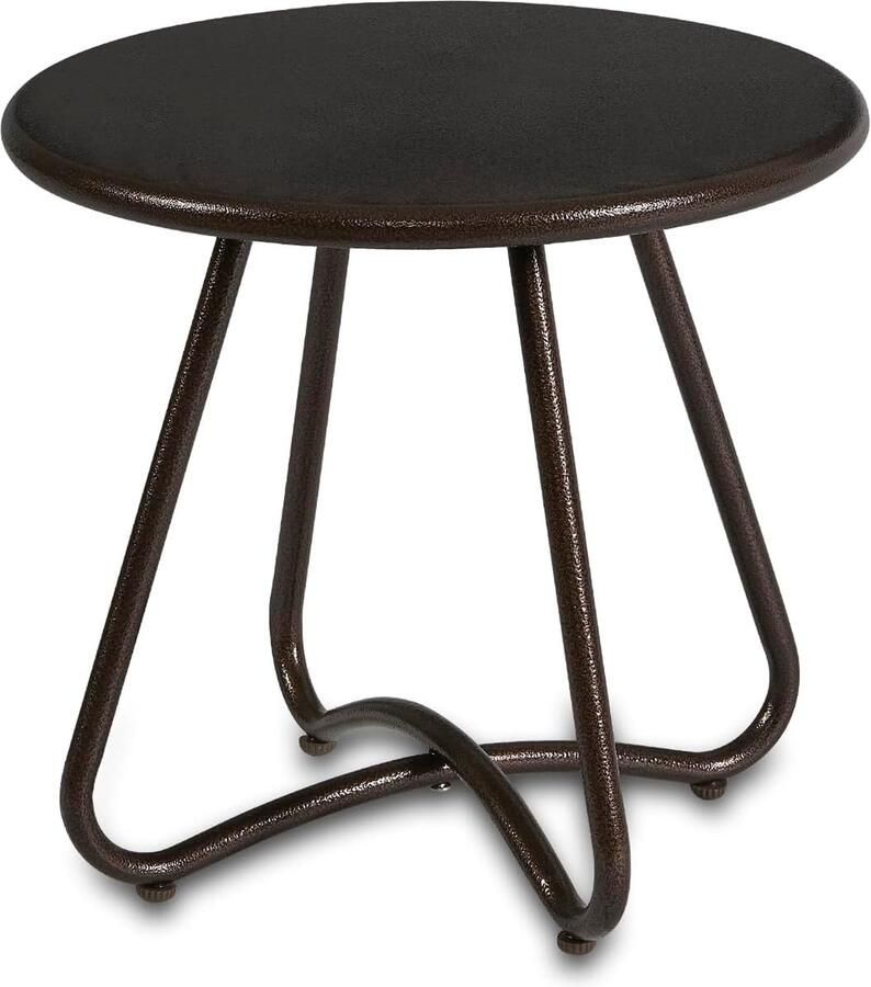 Goodivery Stijlvolle Ronde Bijzettafel voor Tuin en Interieur Weerbestendig en Onderhoudsvrij