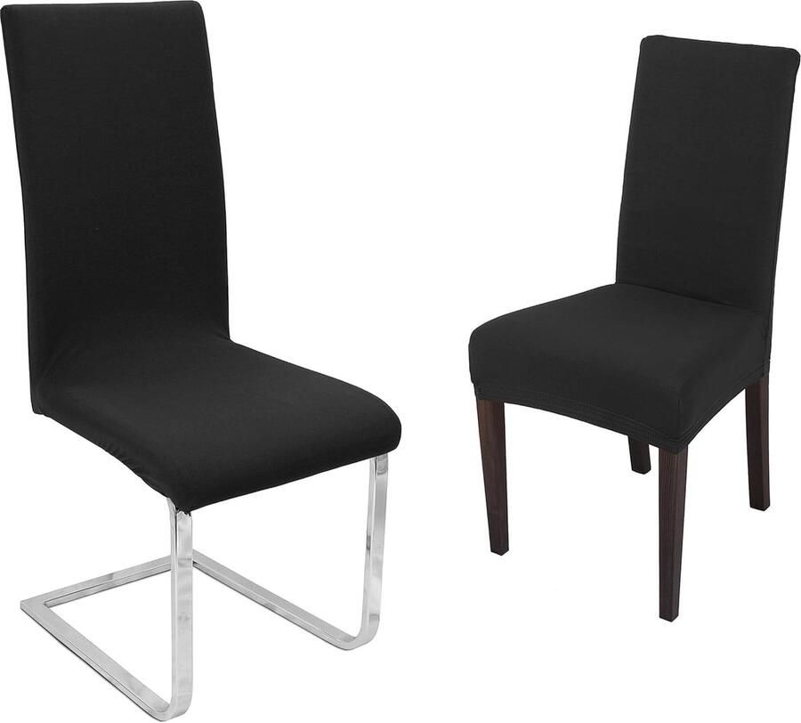 Luvetrex Uitrekbare Stoelhoezen Set van 2 Verschillende Kleuren en Designs