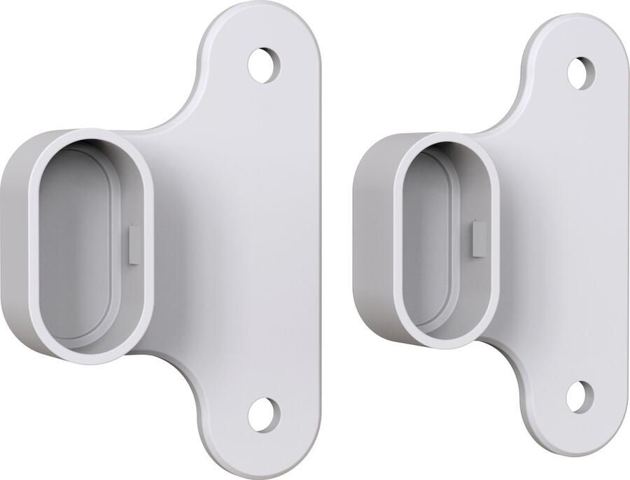 Lux3D Reserveonderdeel geschikt voor IKEA Komplement PAX Kledingkast rail houder (2 stuks) Kledingroede houder voor IKEA Komplement Pax Wit